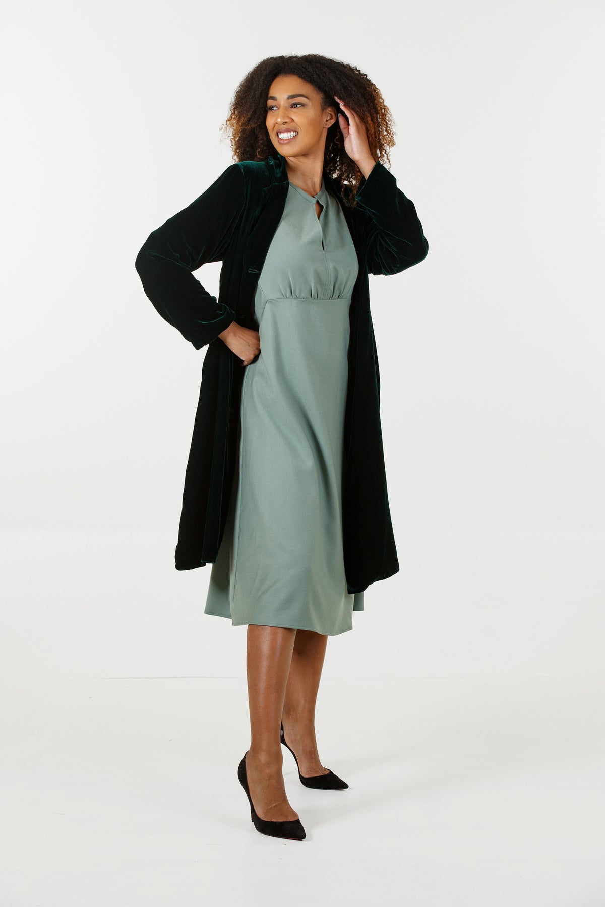 Brooklyn Velvet Coat