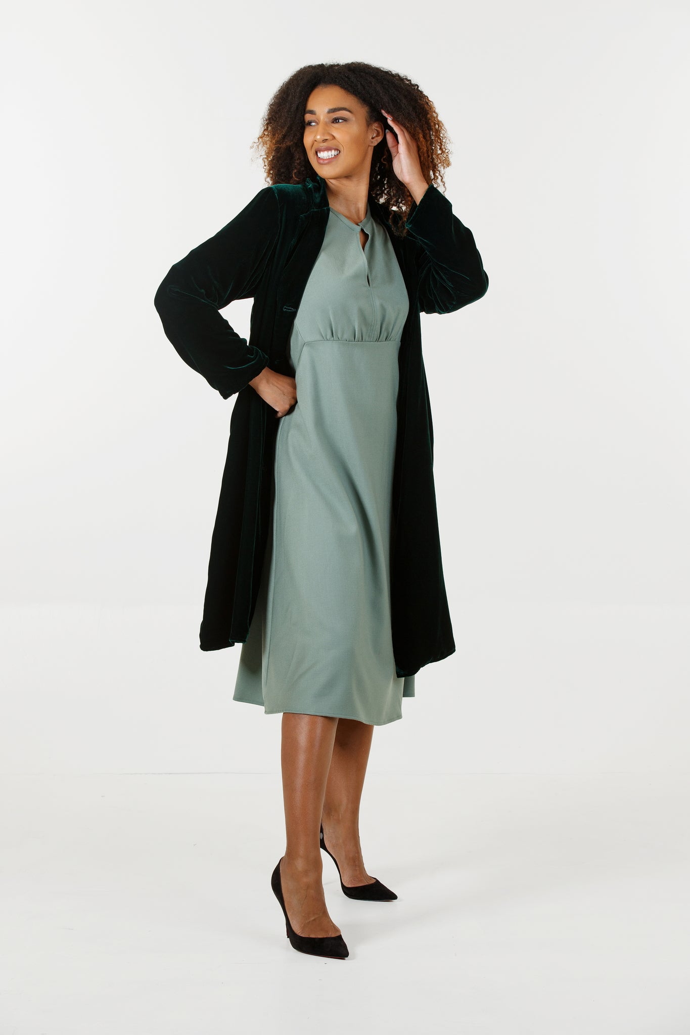 Brooklyn Velvet Coat