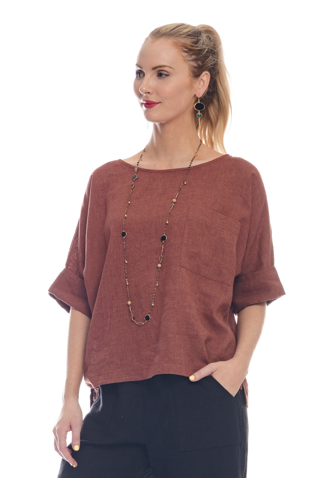 Madison Linen Top